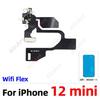 Waterproof Sticker + Flex For iPhone 11 12 Pro Max mini Bluetooth GPS Cellular Signal Antenna NFC WI-FI Wifi Flex Cable