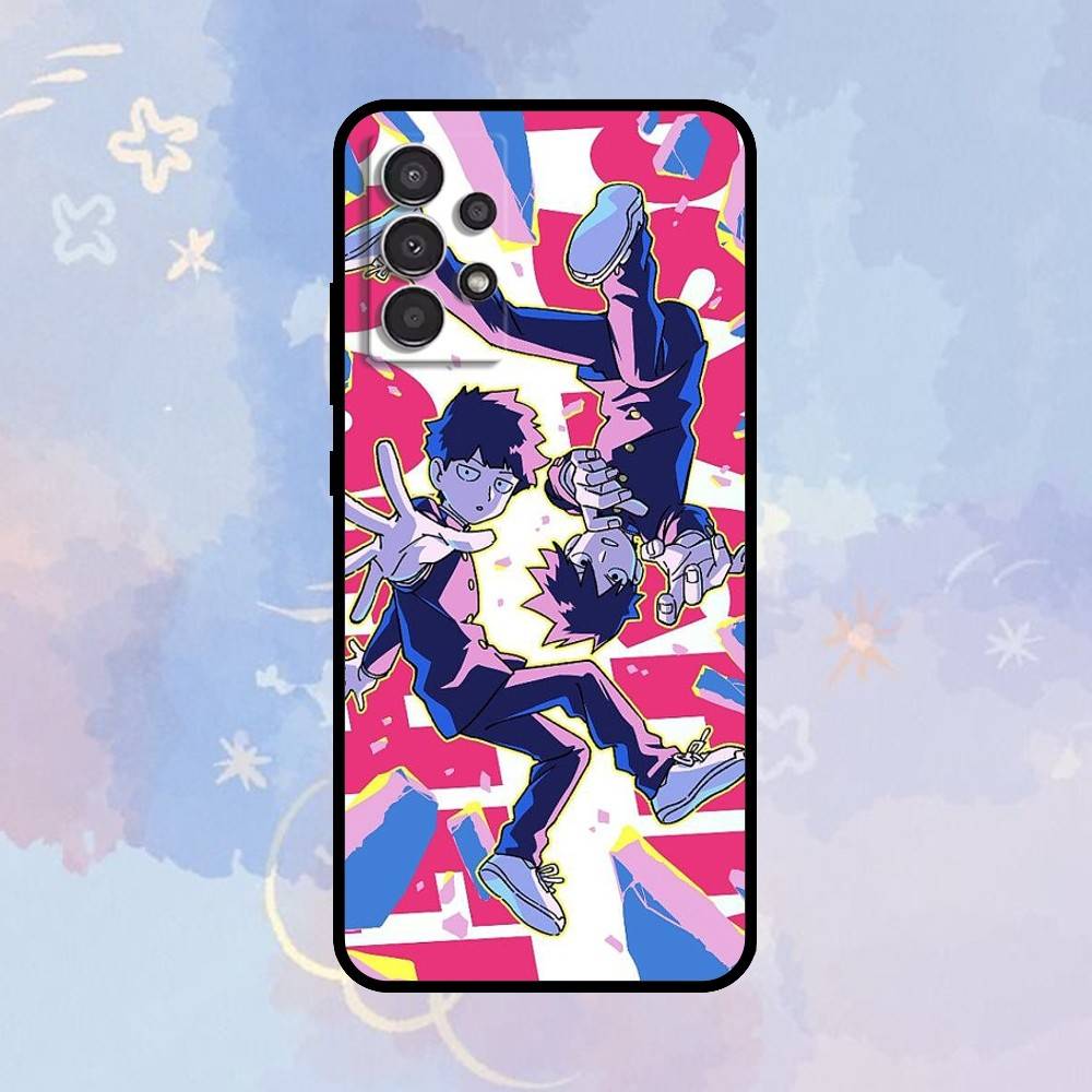 

AAA Amine Mobs Psycho 100 Phone Case For Samsung Galaxy A73,A72,A71,A70,A53,A52,A51,Others Soft Black Cover Samsung a32 4g