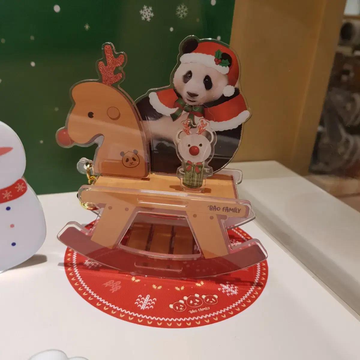 

Рождественская акриловая фигурка лошади Fubao