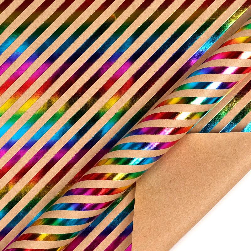 Papel de Presente Kraft Embossado de Luxo para Aniversários e Dia dos Namorados