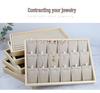 Minimalist Solid Wood Jewelry Display Tray for Rings, Necklaces, Bracelets, Watches, and Bangles