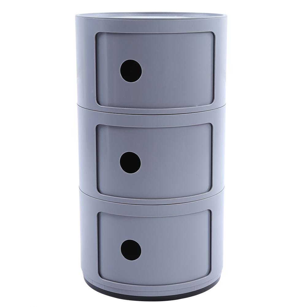 Modern Furniture Bedside Cabinet Nightstand Multifunctional Circle Storage Table