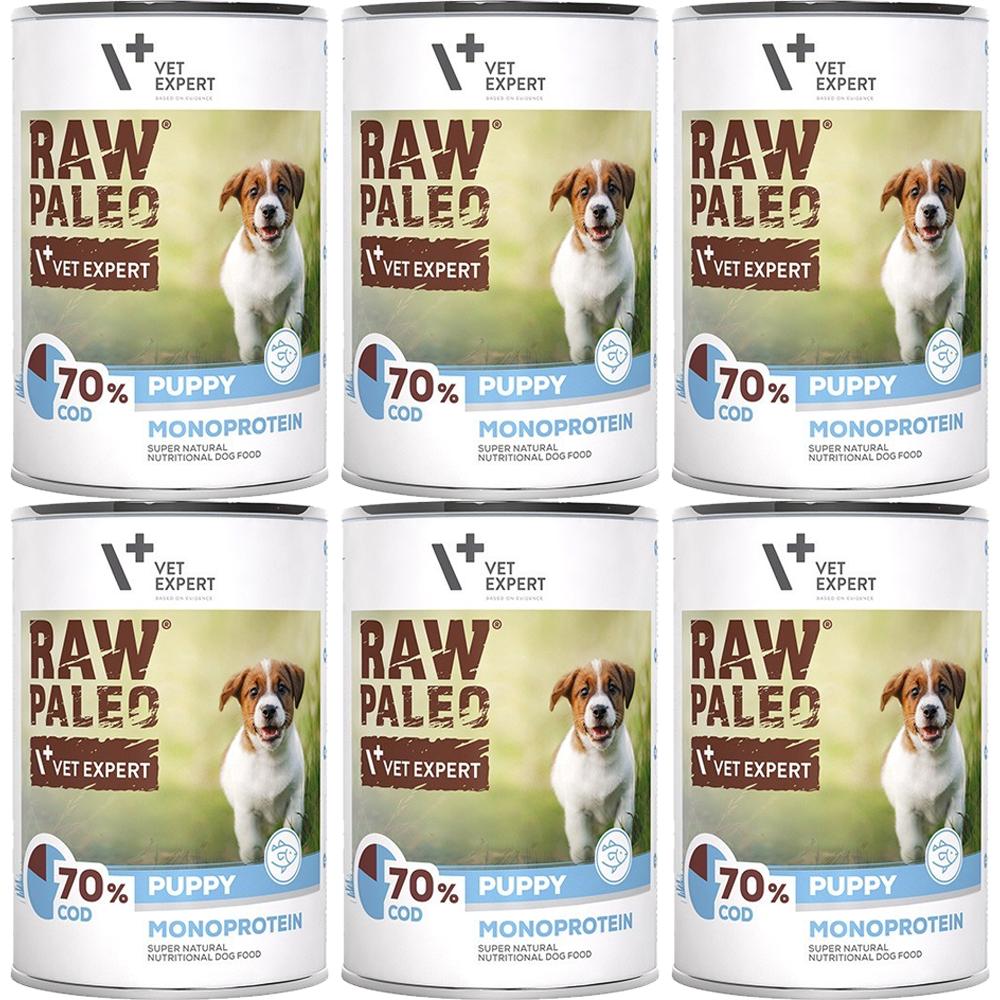 VetExpert Raw Paleo Dorsz Puppy Can 6x400g