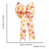 Thanksgiving Party Bow Decoration with Maple Leaf and Pumpkin Design DoubleLayer