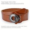 1pc Fashion Ladie Vintage Check Style Waist Belt Super Wide Adjustable Shirt Slimming Corset Girdle Belt Women