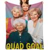 Best Squad Stay Golden Girls Throw Blanket For Decorative Sofa Custom Soft Plaid Plush Blankets