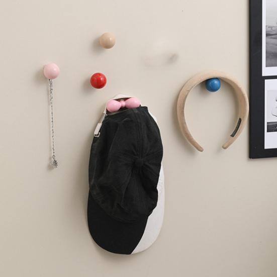 Dopamine Magnetic Hook Silicone Wrapped Hooks Multi-Functional Key Holder Decorative Magnets No Scratch for Refrigerator Doors Pegboards Filing