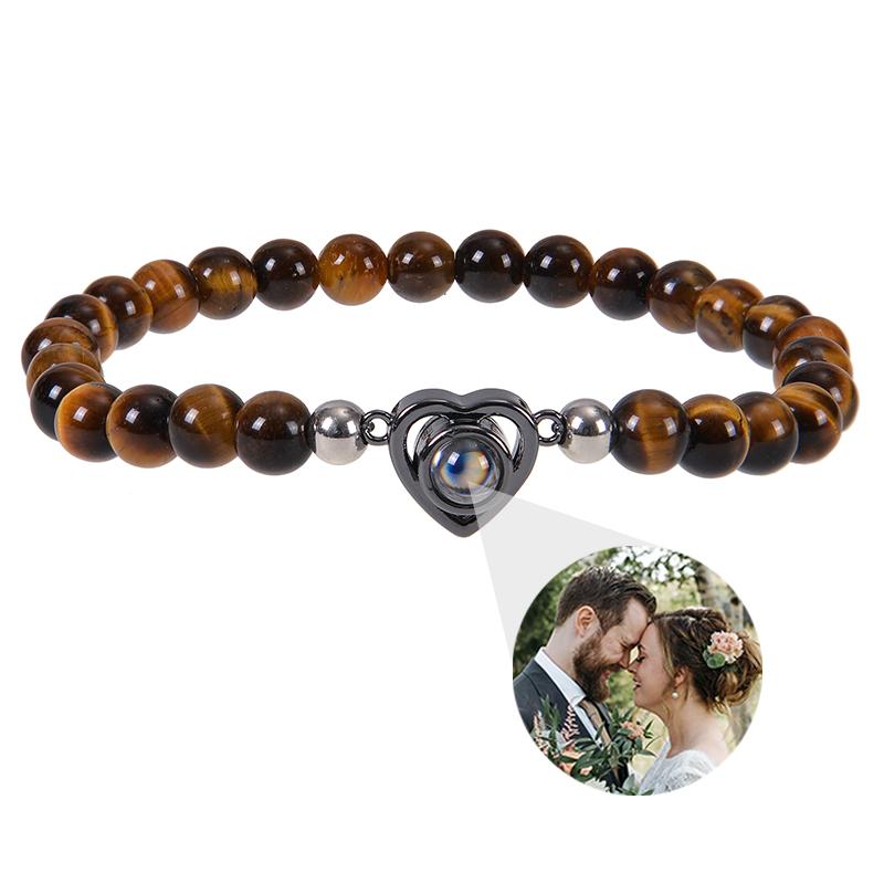 Individuelles Armband mit Bild innen Personalisierte Projektionsarmbänder mit Fotos Armband mit Foto Personalisierte Gedenkgeschenke