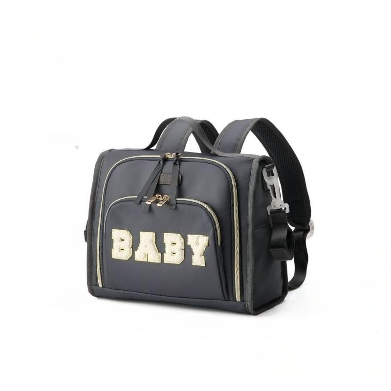 

Stroller Caddy Organizer - Heavy-Duty Nylon, Adjustable Straps for Uppababy/BOB, 6-Pocket Design for Mom Essentials темно-сірий