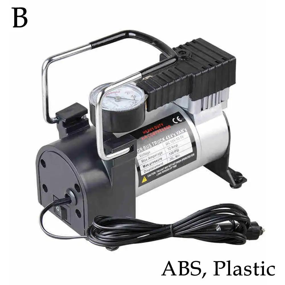12V Electric Air Compressor Portable Car Inflator Pump Double-Cylinder Power Inflator Car Motorcycle Tire Pump Accessories