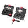 Heavy Duty Electric Pneumatic Riveter Tool Set with Multiple Rivet Conversion Heads for Various Fastening Tasks