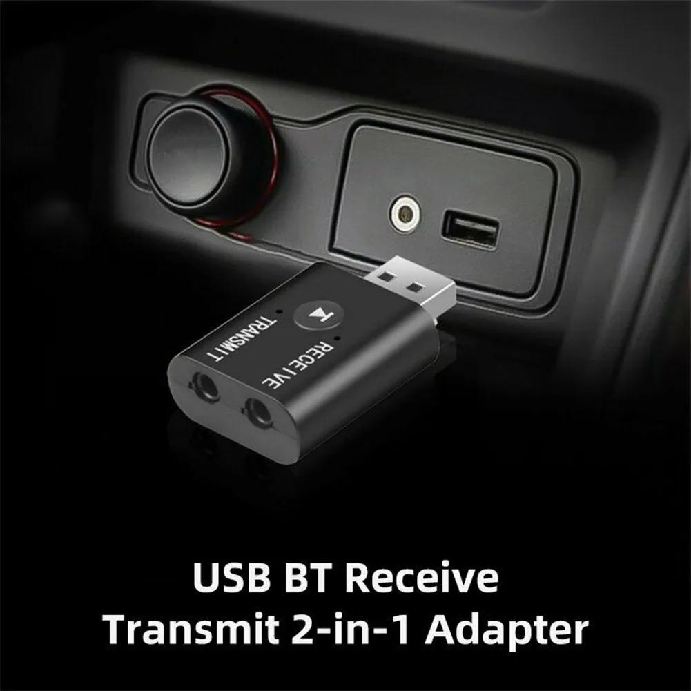 Bluetooth-compatible 5.0 Transmitter Receiver Wireless Audio 3.5mm USB Aux Adapter Car HIFI Audio Wireless Audio Receiver