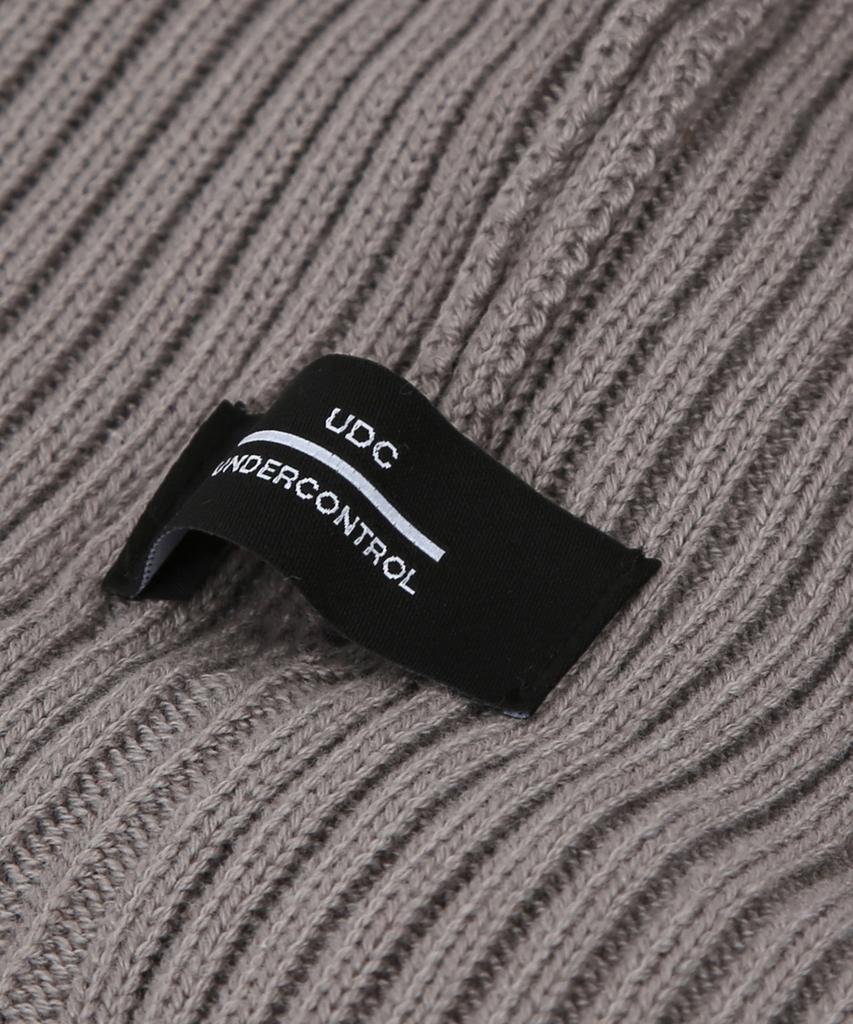 Eondeokeonteulol All-Season Thin Long Beanie Cotton Knit Unisex Logo Beanie Hat Beanie / College Crew / M Charcoal