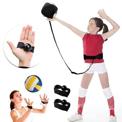 1 Juego de cinturón de entrenamiento con puntas de voleibol, tamaño compacto, longitud ajustable, herramienta de entrenamiento con puntas de voleibol elásticas, equipo de entrenamiento