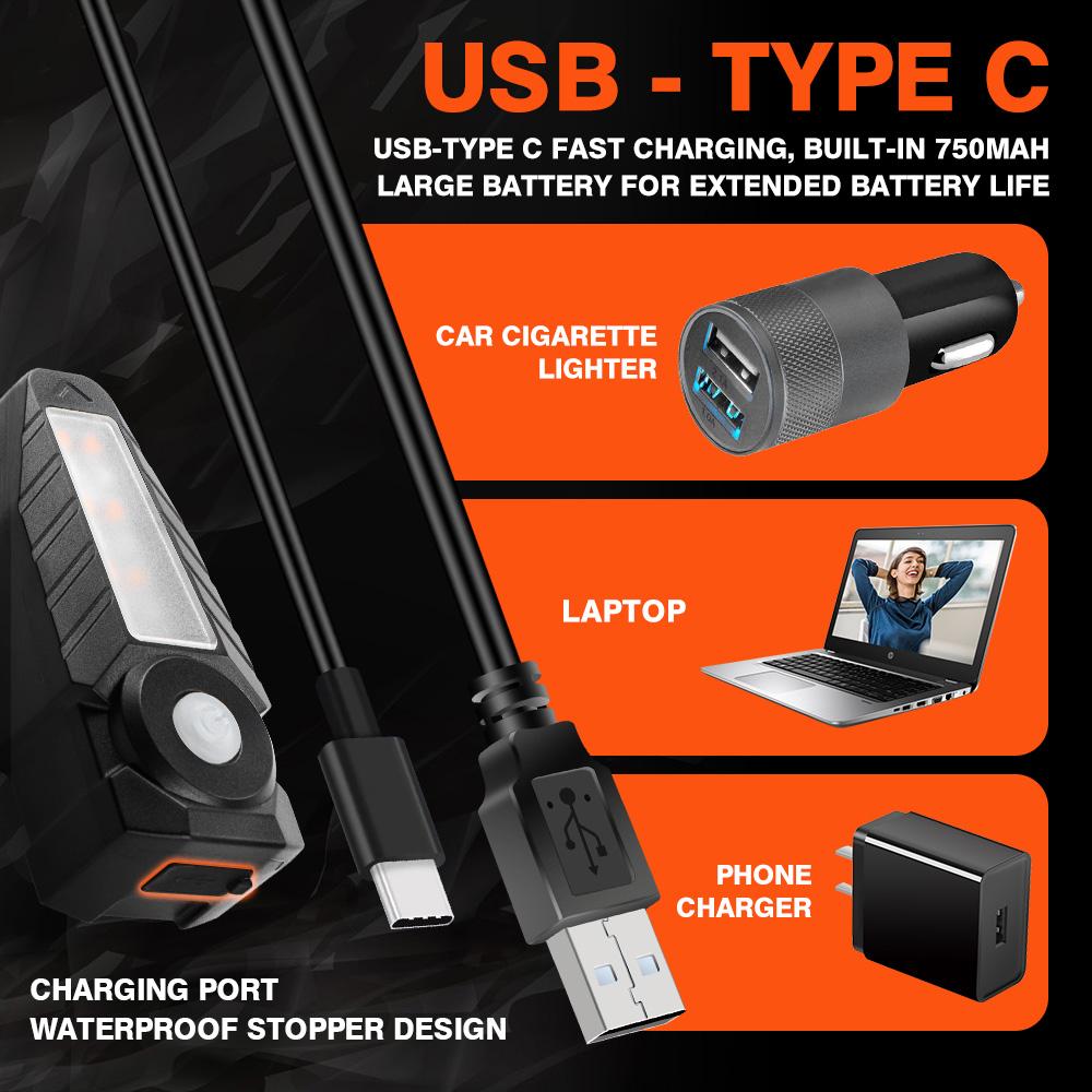 1/ 2Sets Bicycle Remote Control Taillight Projection Riding Light USB Bike Light Wireless Night Light Turn Signal Safety Lamp