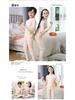 Children's Brushed Collar Underwear Set - Boys and Girls Warm Solid Color Autumn/Winter Pajamas