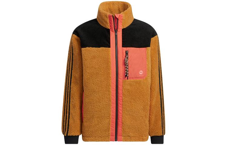 Adidas Neo Puffer Jackets Unisex Brown Stand Collar Moderate Other HN4769 L