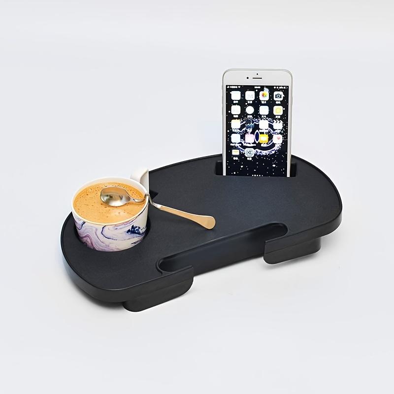 Durable Plastic Zero-Gravity Chair Cup Holder - Clamp-On Tray with Phone Slot for Beach Lounge Chairs, No Power Required