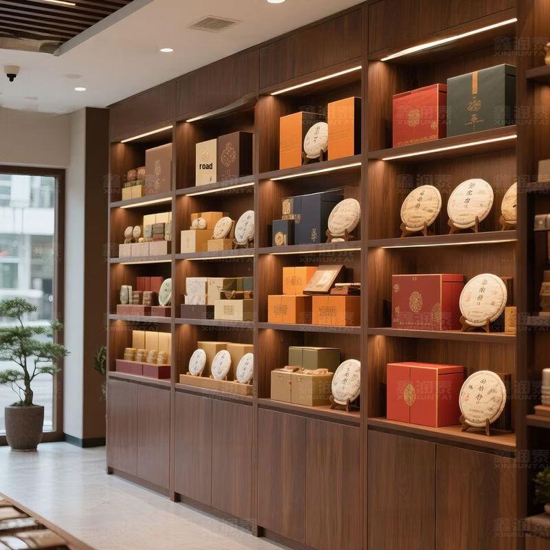 Solid Wood Retail Display Shelf