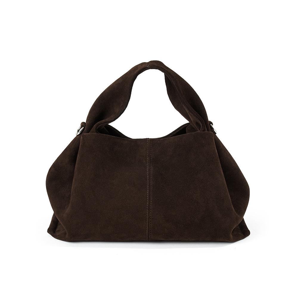 

Ранняя осень новый нишевый дизайн облако сумка матовая коровья кожа сумка-пельмень ретро кожаная сумка высококлассная сумка через плечо 32*16*18cm