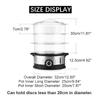 800W 9L 3 Tiers Electric Food Steamer Timing Home Food Steamer Kitchen Fish Cooking Machine Vegetable Pot Cooker Tools