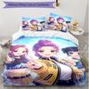 Set copripiumino 3 pezzi (1*Copripiumino + 2*Federe, Senza Nucleo), Set Biancheria da Letto Morbido Stagione Unica con Stampa KPop Demon Hunters, Decorazione Regalo per Camera da Letto