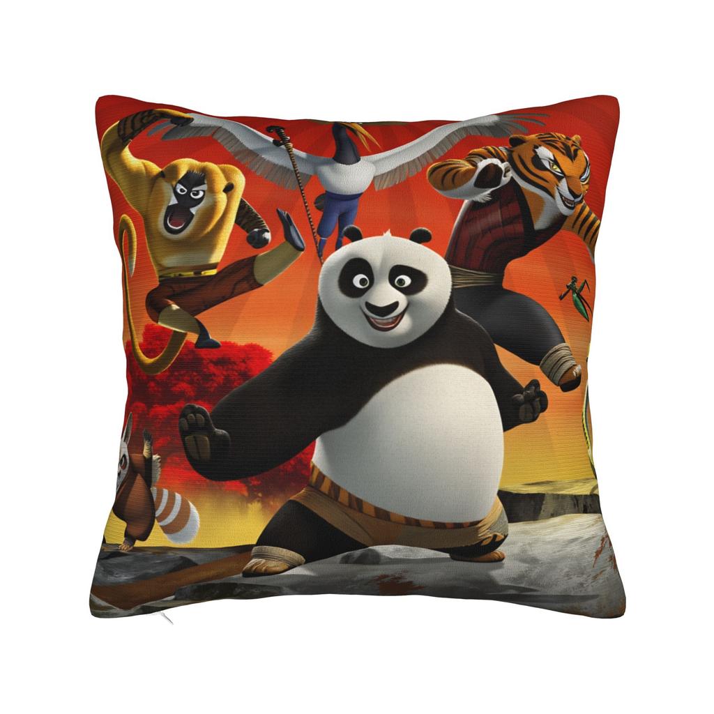 Pillow Cover K Ung F-Fu Panda Funny Pillow Case For Chair Sofa Home Decor Pillowcases