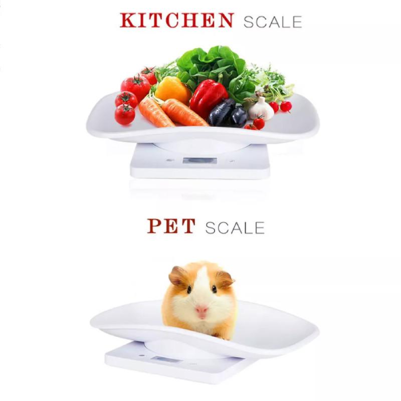 Accurate 10kg Electronic Pet Weighing Scale With Tray For Cats And Small Dogs