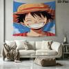 One Piece Monkey D Luffy Wall Tapestry Aesthetic Wall Hanging Printed Fabric Blanket Decorative Tapestries For Bedroom Living Room Home Decor