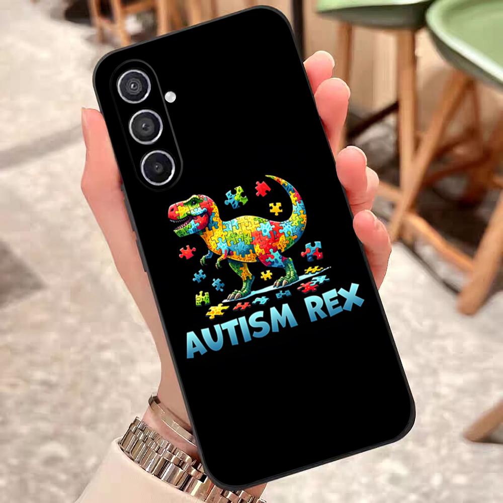Autism Support Puzzle Phone Case For Samsung S26 S25 Edge S24 S23 S22 S21 S20 Ultra Plus Fe Galaxy Silicon Cover