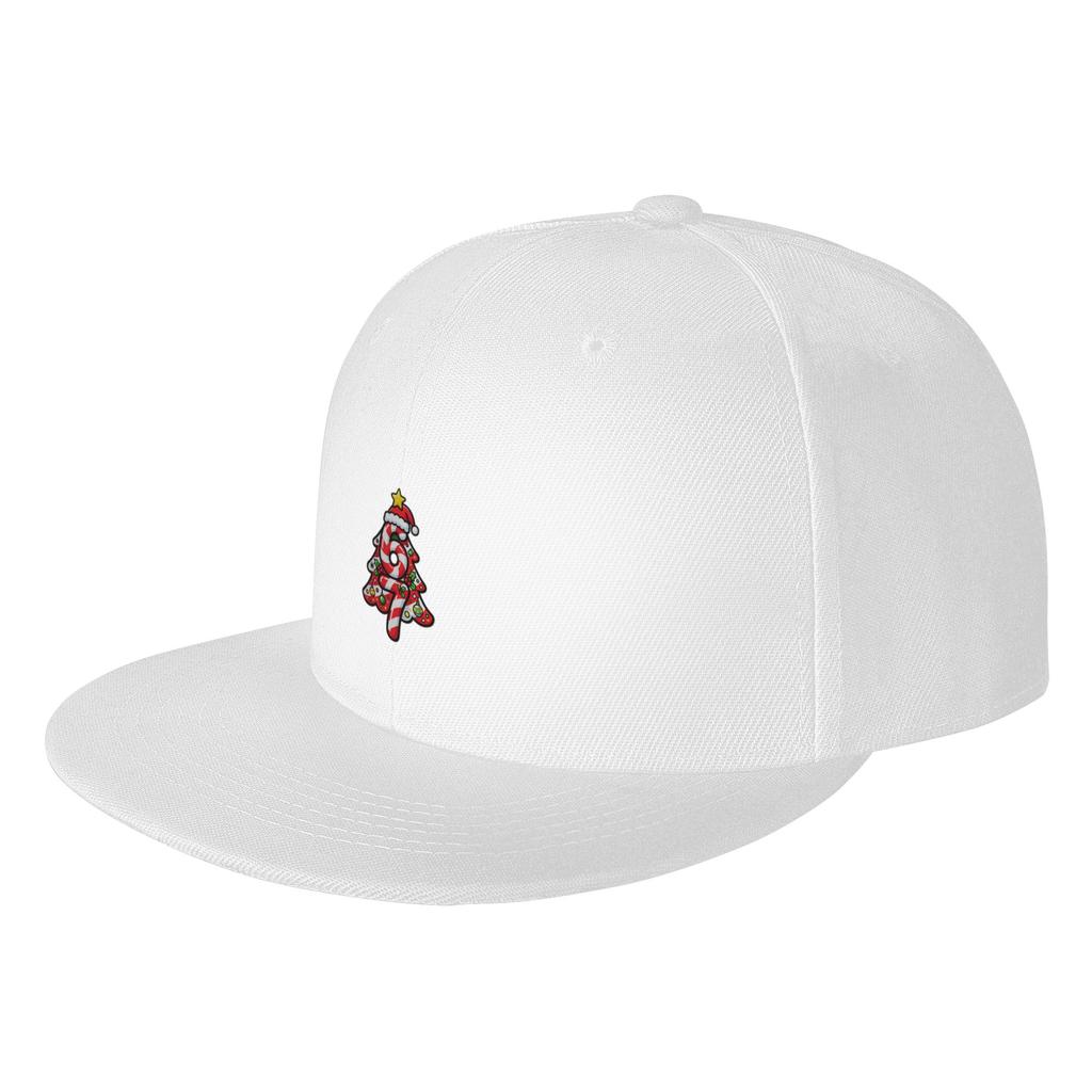 Fashion six seven candy cane christmas humor   Flat Brim Sun Hat  Foldable Snapback Cap