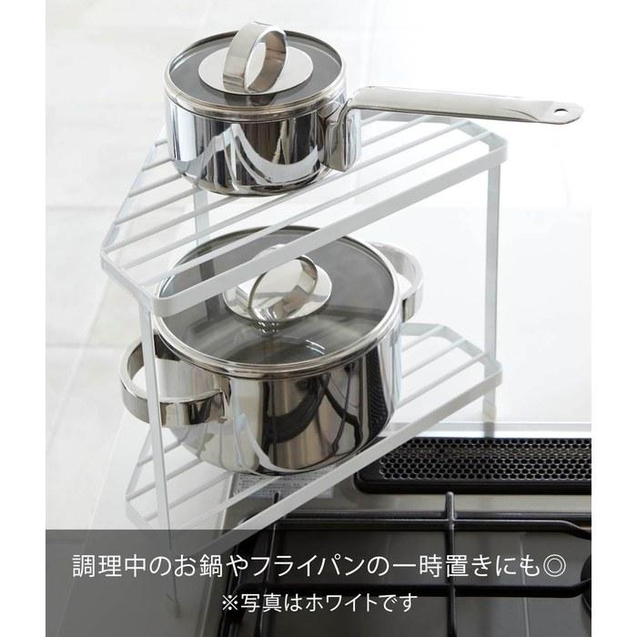 [Tower] Kitchen Corner Rack Black