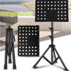 Heavy Duty Music Stand Conductor Stand Professional Height Adjustable Music Sheet Book Holder Foldable Music Rack