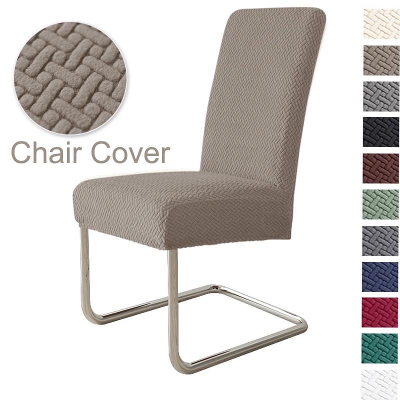 1/2/4/6pcs Geometry Jacquard Dining Chair Cover Nordic Kitchen Chair Slipcover for Wedding Hotel Banquet Solid Home Seat Covers