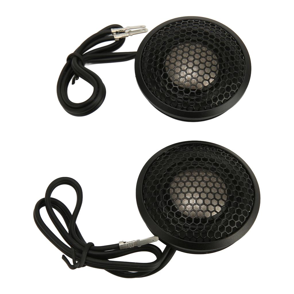 2 stk Bildiskant Hifi Svart Kompakt Struktur 150W Dome Diskant med Base for Alle Biler o