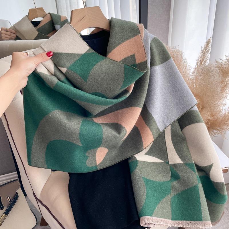 New Autumn Winter Scarf Women Warm Cashmere Scarves Girls Sweet Soft Shawl Outdoor Sun Ladies Shawls