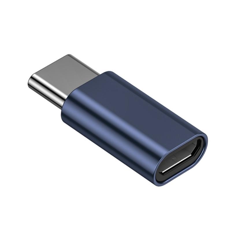 Kovový Micro USB samice na Type C samec Adaptér Bezproblémové připojení zařízení pro Cestování Profesionální