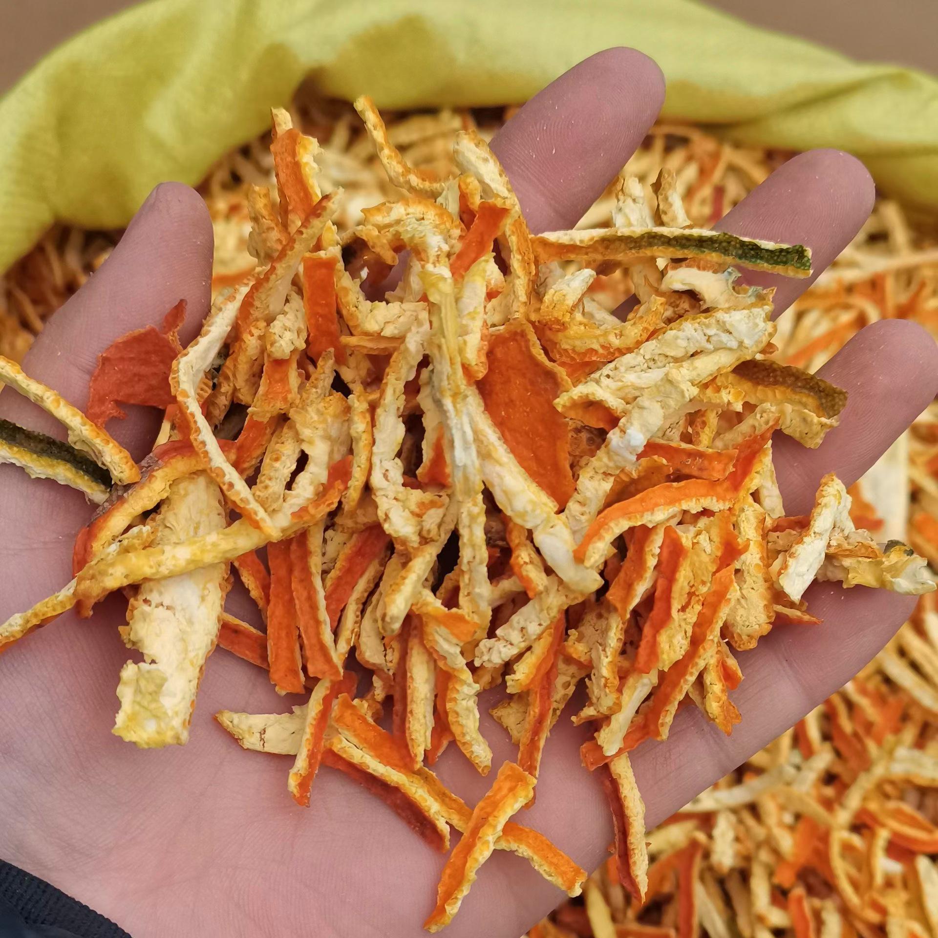 Dried Tangerine Peel Strips - Handmade Orange Peel Tea with Free Shipping