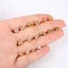 Bobisty 20G Surgical Steel Nose Studs L Shaped Opal CZ Heart Butterfly Elegant Piercing Jewelry for Women