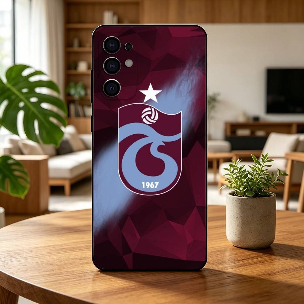 Coque de téléphone T-Trabzonspor pour Samsung S25, S24, S21, S22, S23, S30, Ultra, S20, Plus, Fe, Housse noire en silicone souple