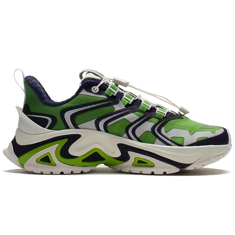 Li Ning Cat Paw ACE Trendy Cushioning Slip Resistant Abrasion Resistant Lightweight Low Top Casual Shoes Women's Green AZGS026-2