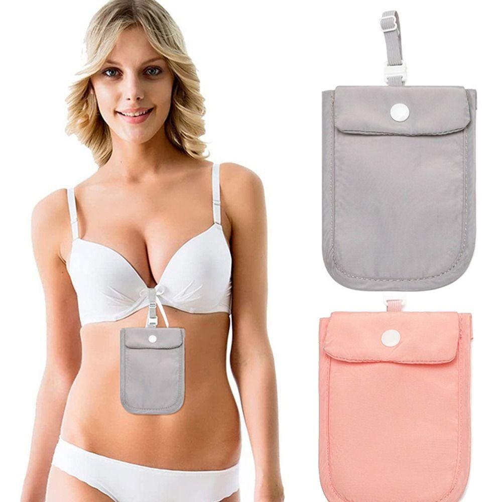 Ultra-thin Money Pouch with Adjustable Elastic Strap Lingerie Coin Pouch  Women Girls