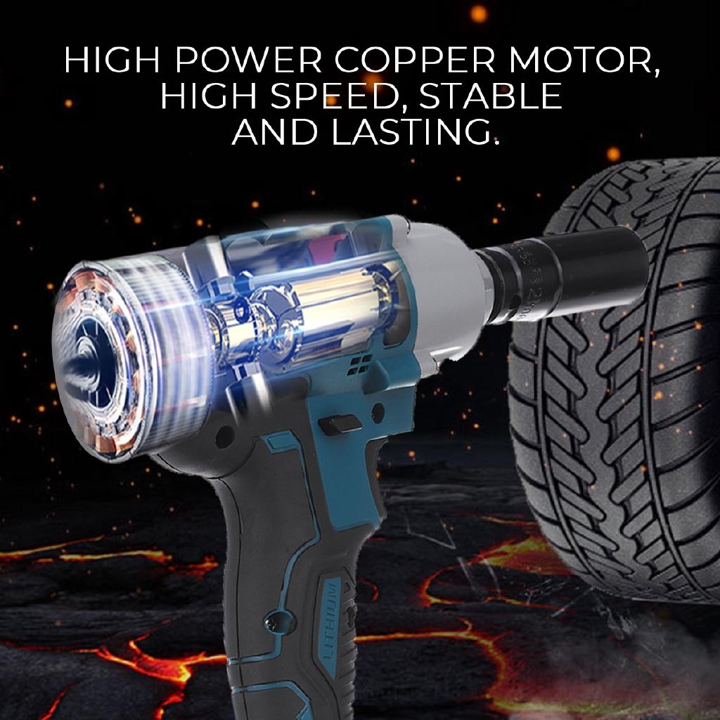 128VF/98VF Electric Impact Wrench Drill 320Nm Cordless Screwdriver Socket Wrench Li Battery Hand Drill Power Tools
