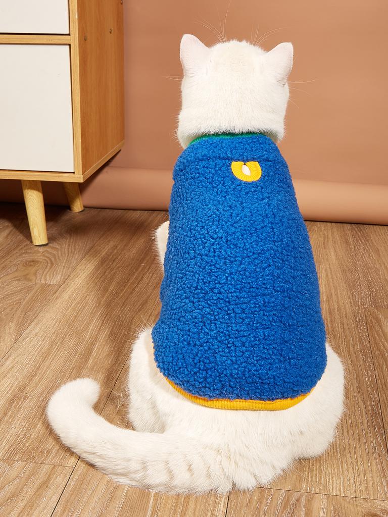 Pet Warm Clothes for Dog Cat Puppy Vest Fuzzy Coat  Sweatshirt Dog Outfits   for Autumn Winter Kitten Corgi Pomeranian