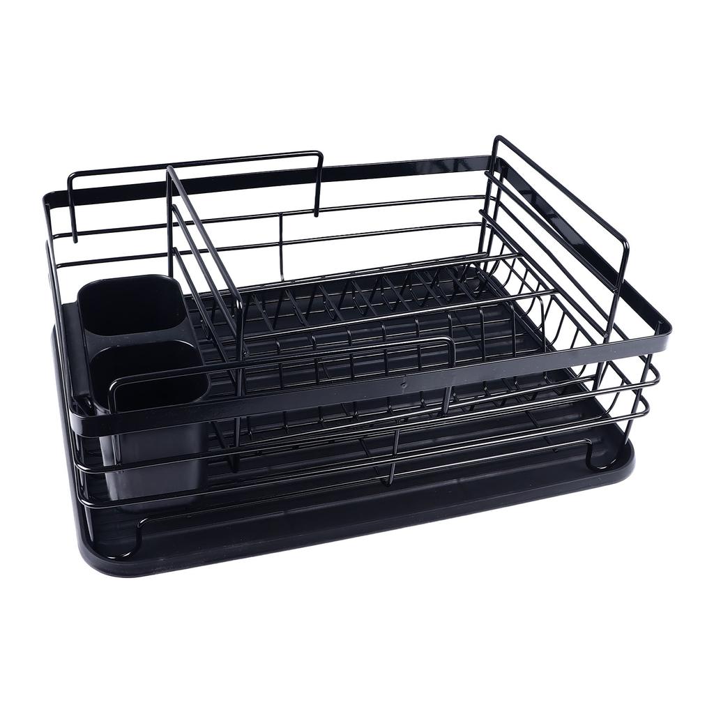 Dish Drying Rack Detachable Utensil Cup Rack Dish Drainer Space Saving Kitchen Counter Dish Racks fo