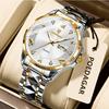 Top Brand Fashion New Men's Watch Luxury Double Calendar Quartz Luminous Waterproof Men's Watch