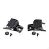 2pcs Black Metal Roller Skates Strap Buckle Replacement with Screws And Nuts