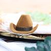 1Pcs Western Cowboy Theme Ring Boxes Cowgirl Hat Jewelry Storage Box for Wedding Bridal Shower Bachelorette Party Decoration
