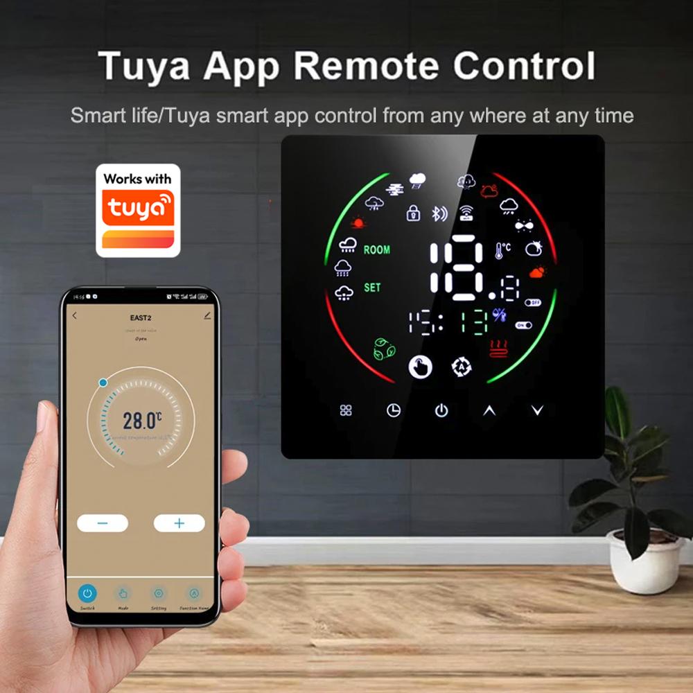 Tuya WiFi Smart Thermostat Electric Floor Heating TRV Water Gas Boiler Temperature Voice Remote Controller for Google Home Alexa