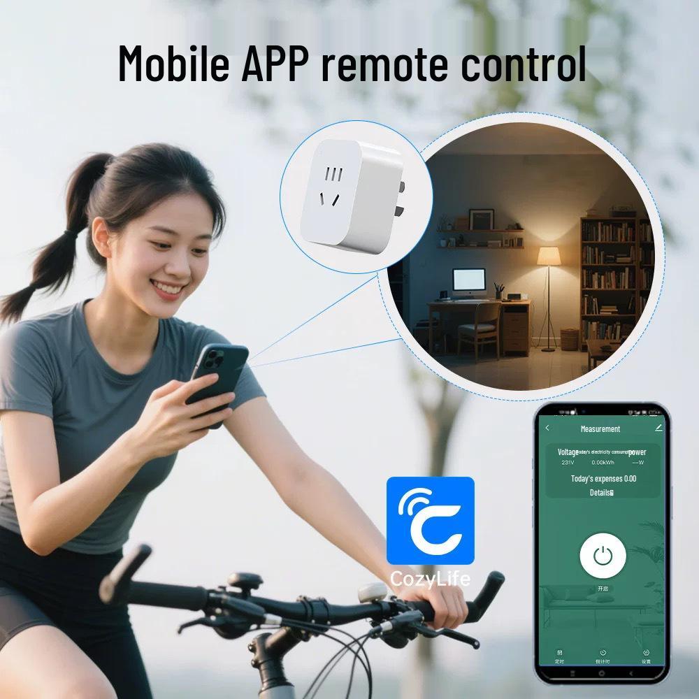 GB Standard Smart WiFi HomeKit Socket with Cozylife APP & Xiao Du Voice Control